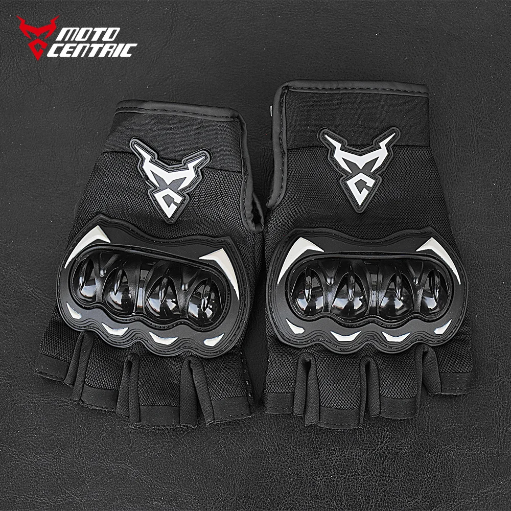 MOTOCENTRIC Summer Motorcycle Gloves Half Finger Breathable Motorcyclist Gloves ATV MTB Cycling Gloves Anti-fall Palm Guard Moto