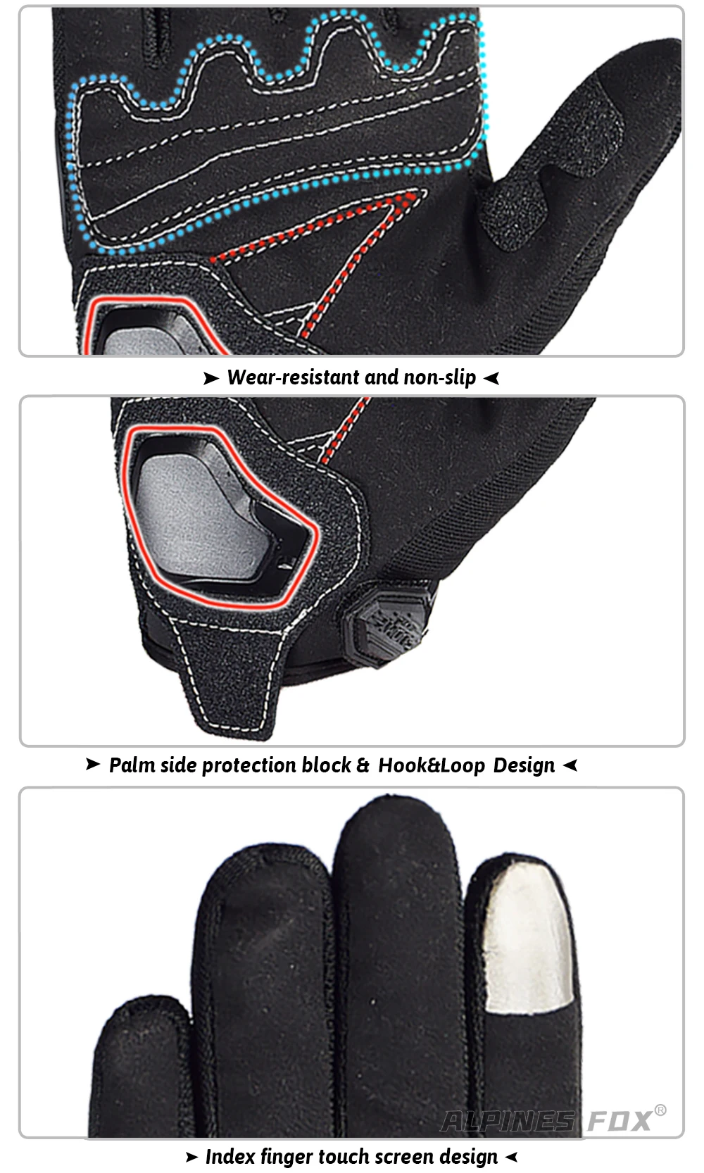 Suomy Motorcycle Gloves Summer Mesh Breathable Moto Gloves Men Women Touch Screen Motocross Gloves Touch Screen Cycling Gloves