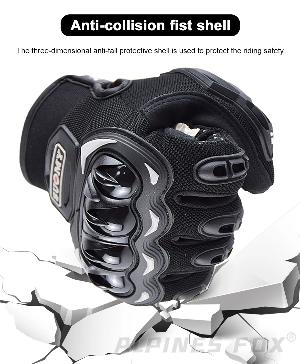 Suomy Motorcycle Gloves Summer Mesh Breathable Moto Gloves Men Women Touch Screen Motocross Gloves Touch Screen Cycling Gloves