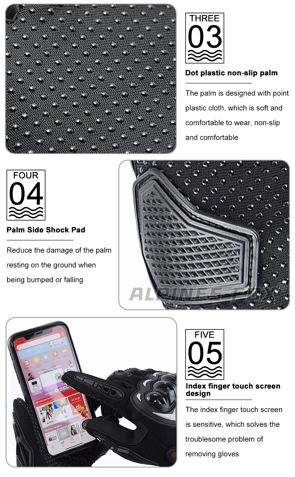 Suomy Motorcycle Gloves Summer Mesh Breathable Moto Gloves Men Women Touch Screen Motocross Gloves Touch Screen Cycling Gloves