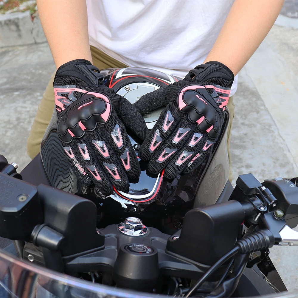 Suomy Motorcycle Gloves Summer Mesh Breathable Moto Gloves Men Women Touch Screen Motocross Gloves Touch Screen Cycling Gloves