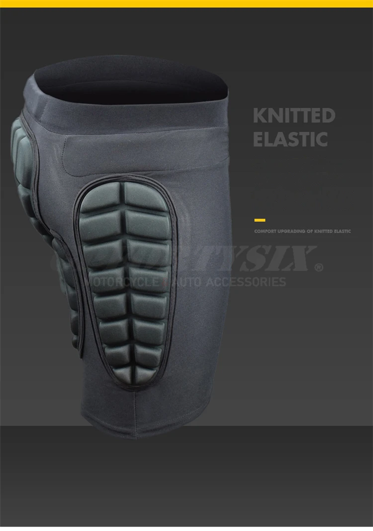 Men's Motorcycle Armor Trousers Motocross Pants Long Armor Knee Crotch Hip Protection Motorbike Riding Racing Equipment Shorts