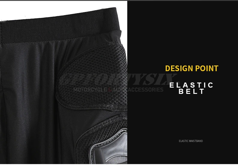 Men's Motorcycle Armor Trousers Motocross Pants Long Armor Knee Crotch Hip Protection Motorbike Riding Racing Equipment Shorts
