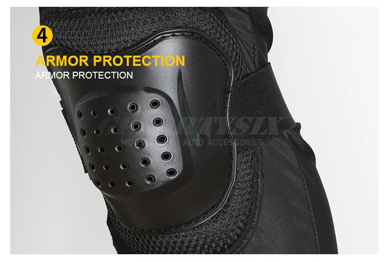 Men's Motorcycle Armor Trousers Motocross Pants Long Armor Knee Crotch Hip Protection Motorbike Riding Racing Equipment Shorts