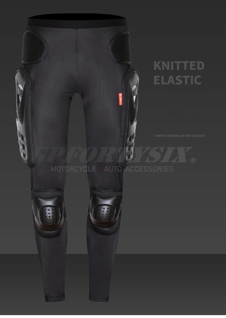 Men's Motorcycle Armor Trousers Motocross Pants Long Armor Knee Crotch Hip Protection Motorbike Riding Racing Equipment Shorts
