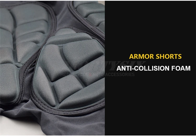 Men's Motorcycle Armor Trousers Motocross Pants Long Armor Knee Crotch Hip Protection Motorbike Riding Racing Equipment Shorts