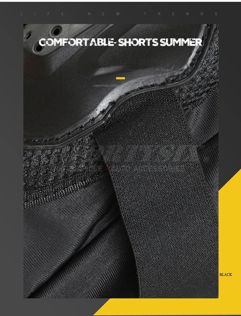 Men's Motorcycle Armor Trousers Motocross Pants Long Armor Knee Crotch Hip Protection Motorbike Riding Racing Equipment Shorts