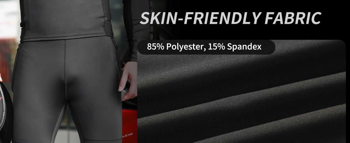 WOSAWE Summer CE1/2 Protective Motorcycle Racing Pants Men's Motocross Off-Road Pants Black Mountain Bike Cycling Moto Pants