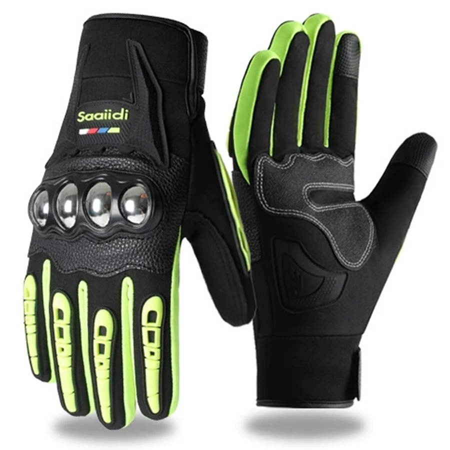 Winter motorcycle gloves, men's and women's touch screens, anti slip, anti fall, anti splash, windproof, motorcycle thermal glov