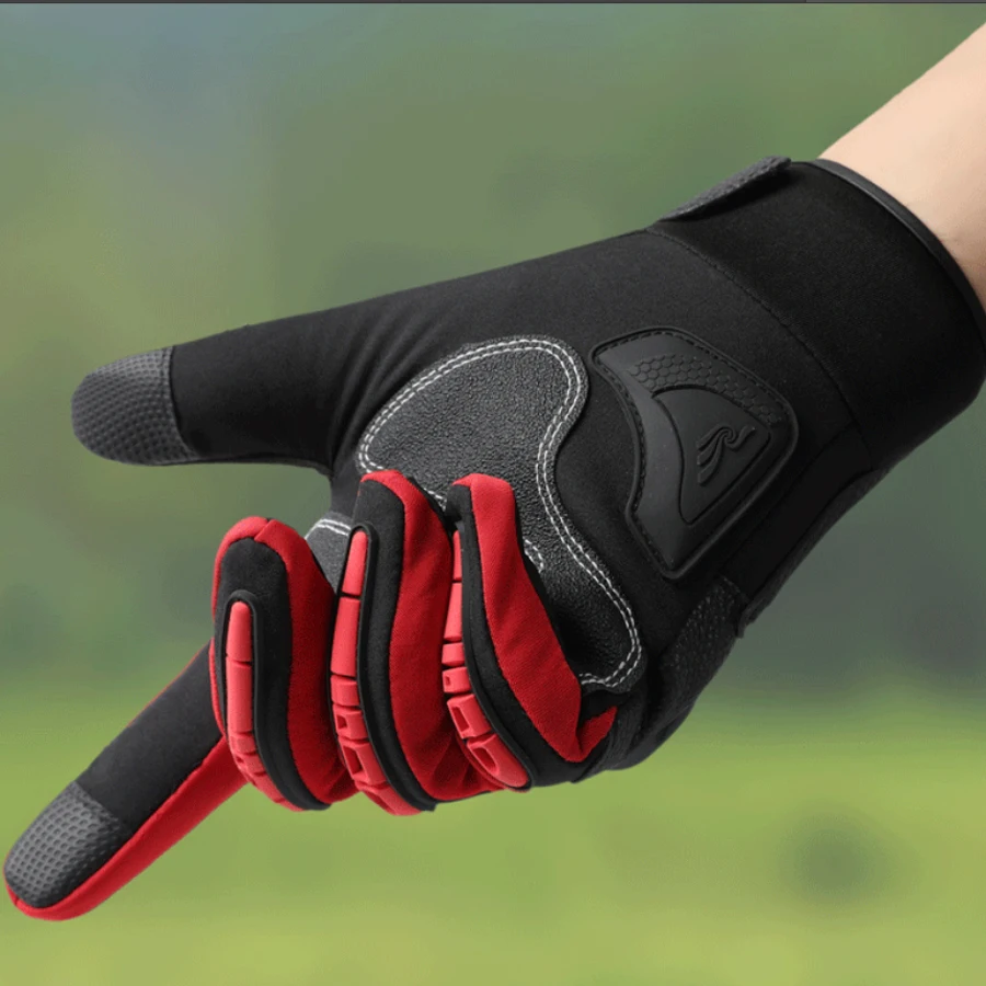 Winter motorcycle gloves, men's and women's touch screens, anti slip, anti fall, anti splash, windproof, motorcycle thermal glov