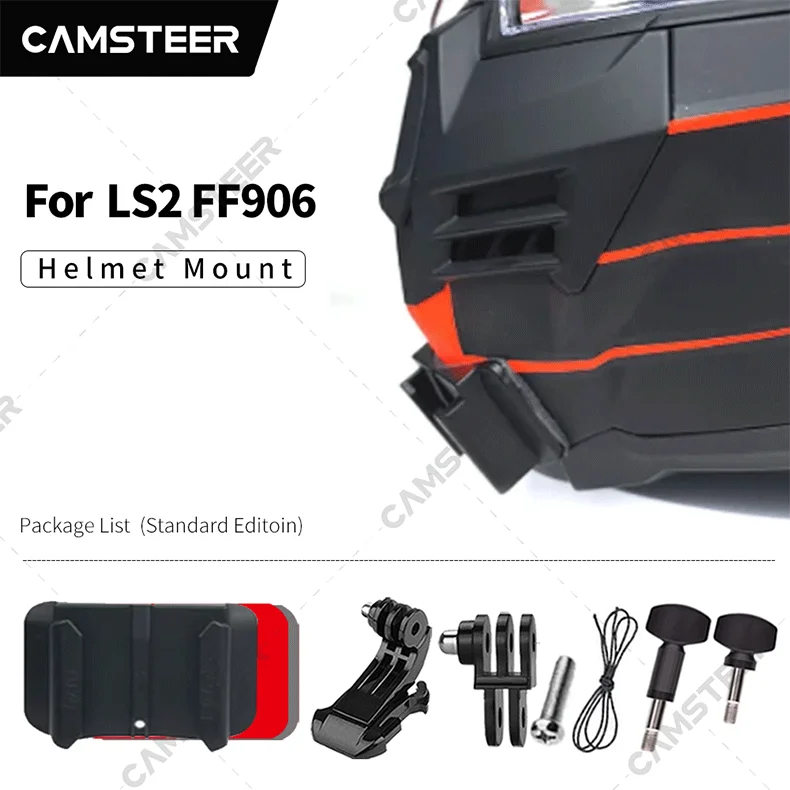 LS2 FF906 Helmet Custom Aluminium Chin Mount for GoPro Hero 12 11 10 9 8 Insta360 X4 X3 Ace pro DJI Action 3 4 Camera Accessory