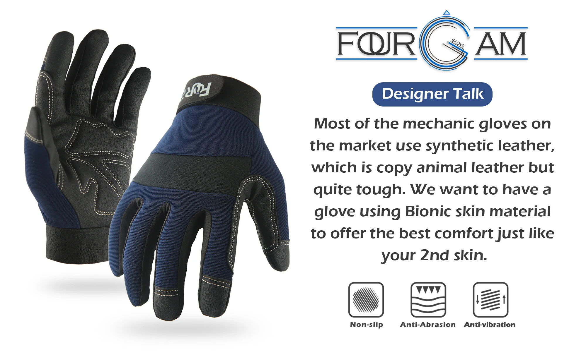 1 Pair High Dexterity Work Gloves for Men and Women - Touch Screen Compatible, Excellent Grip for Multipurpose Use