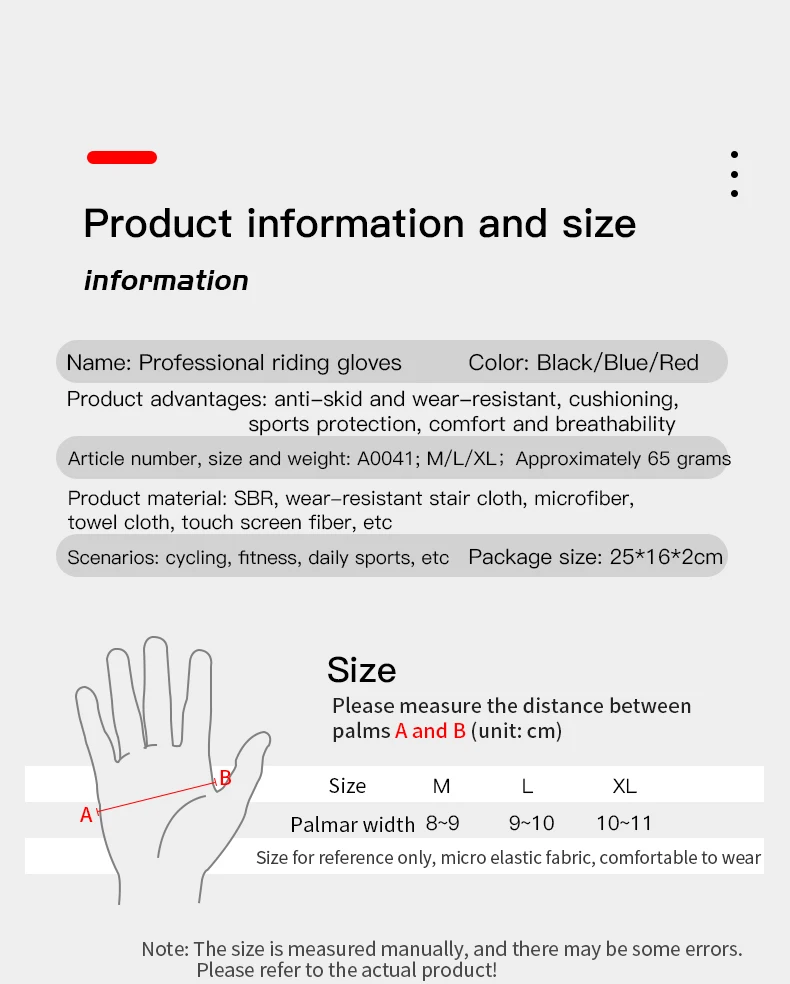 Autumn Winter MTB Cycling Long Finger Gloves Non-Slip Wear Shock Proof Breathable Touch Screen Bicycle Motorbike Gloves Men