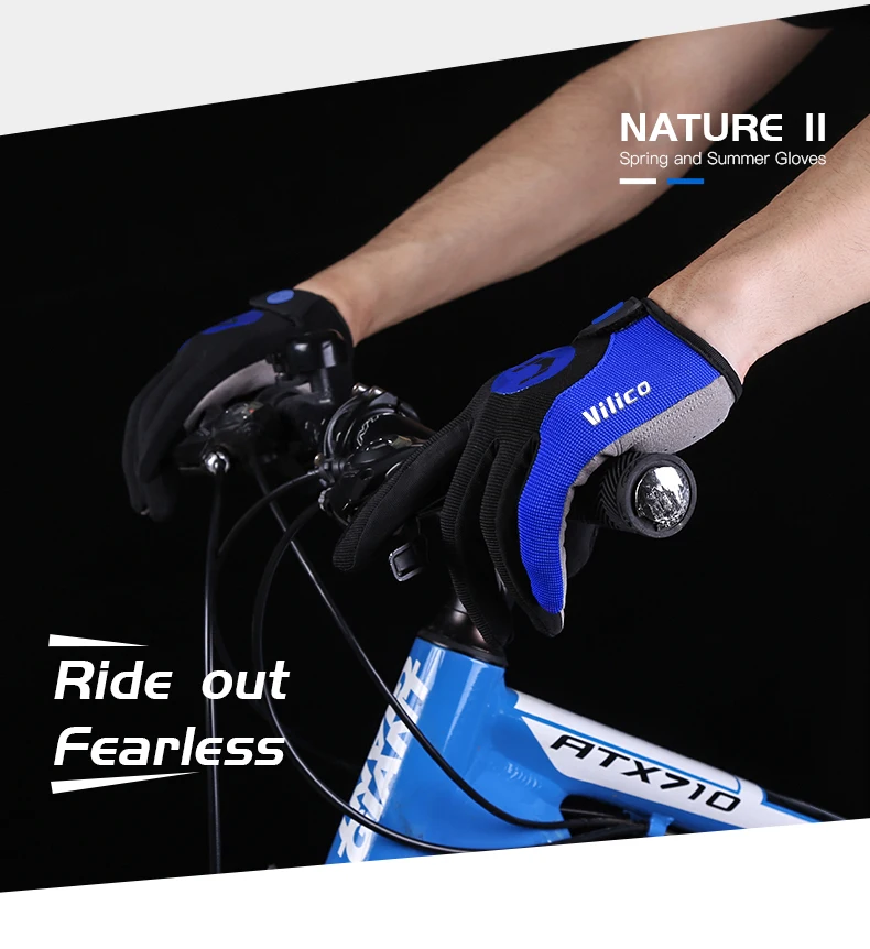 Autumn Winter MTB Cycling Long Finger Gloves Non-Slip Wear Shock Proof Breathable Touch Screen Bicycle Motorbike Gloves Men