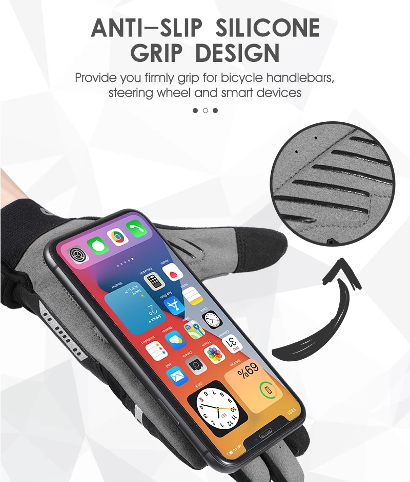 WEST BIKING Cycling Gloves Full Finger Bicycle Sports Gloves Men Women Spring Autumn Gym Motorcycle  Camping Hiking Gloves