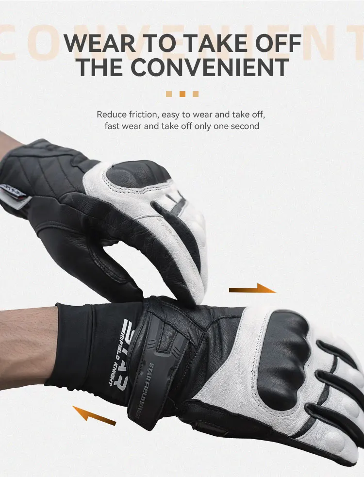 SFK Black Motorcycle Gloves Liner Summer Breathable Ice Silk Texture Sweat Absorption Quick Drying Riding Gears Accessories