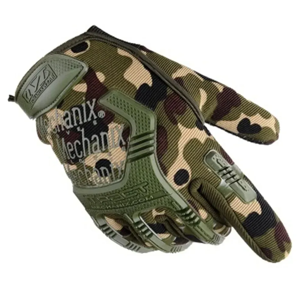 a pairSeals Full Finger Protective Gloves Male  Training Fighting Outdoor Bicycle Riding Camouflage Gloves