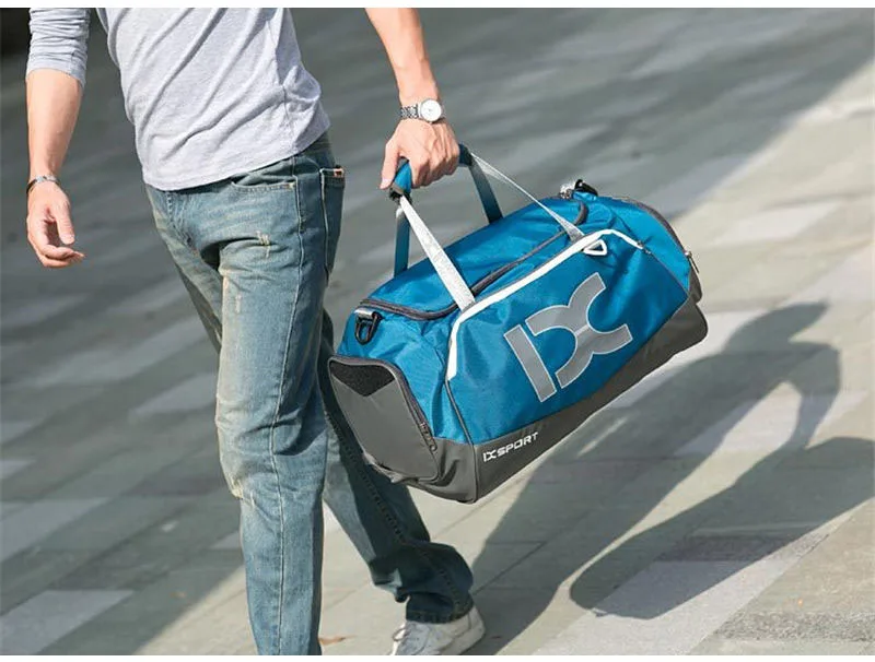 IX 40L Large Gym Bag Fitness Wet Dry Training Men Yoga For Shoes Travel Shoulder Handbags Multifunction Work Out Swimming Bag