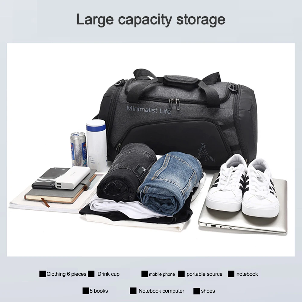 Fitness Bag Nylon Sports Backpack Large Capacity  Fitness Training Bag Multifunctional Wear-resistant Bags for Outdoor Football