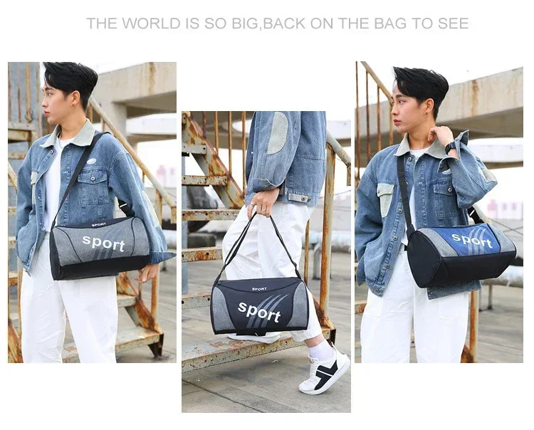 Women's & Men's Gym Bag Unisex Outdoor Crossbody Shoulder Backpack Personalized Duffel Overnight Travel Yoga Sports Bag