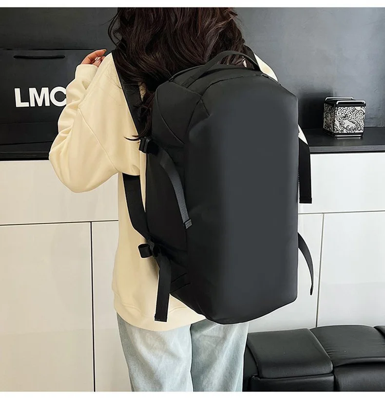 Fitness Gym Shoulder Bag with Shoes Pocket Travel Duffel Trip Luggage Backpack Large Capacity Outdoor Sports Training Handbag