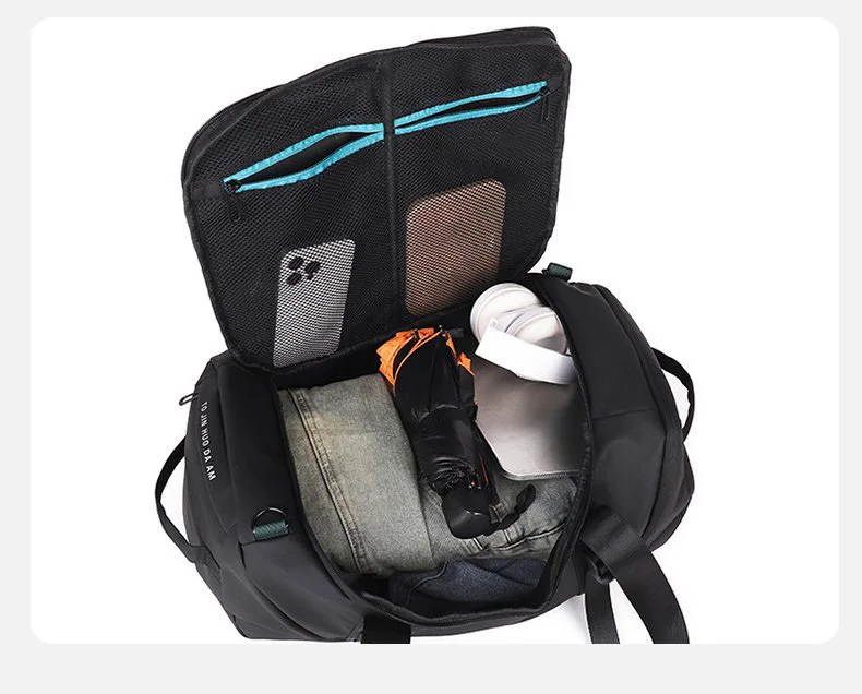 Fitness Gym Shoulder Bag with Shoes Pocket Travel Duffel Trip Luggage Backpack Large Capacity Outdoor Sports Training Handbag