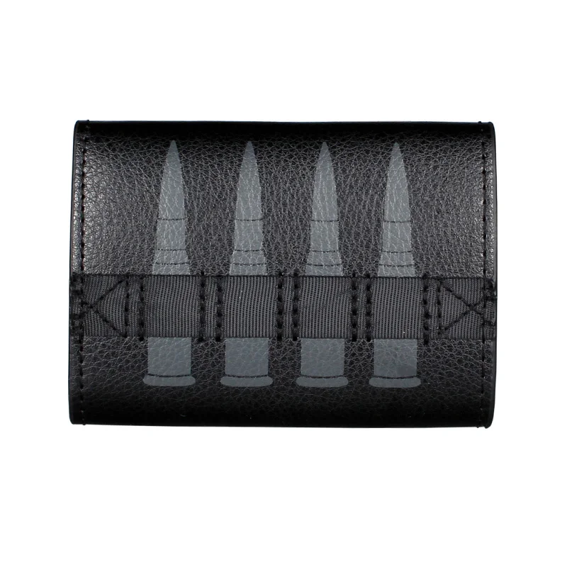 Skull Hip Hop Wallet With Chain, PU Leather Trifold Wallet