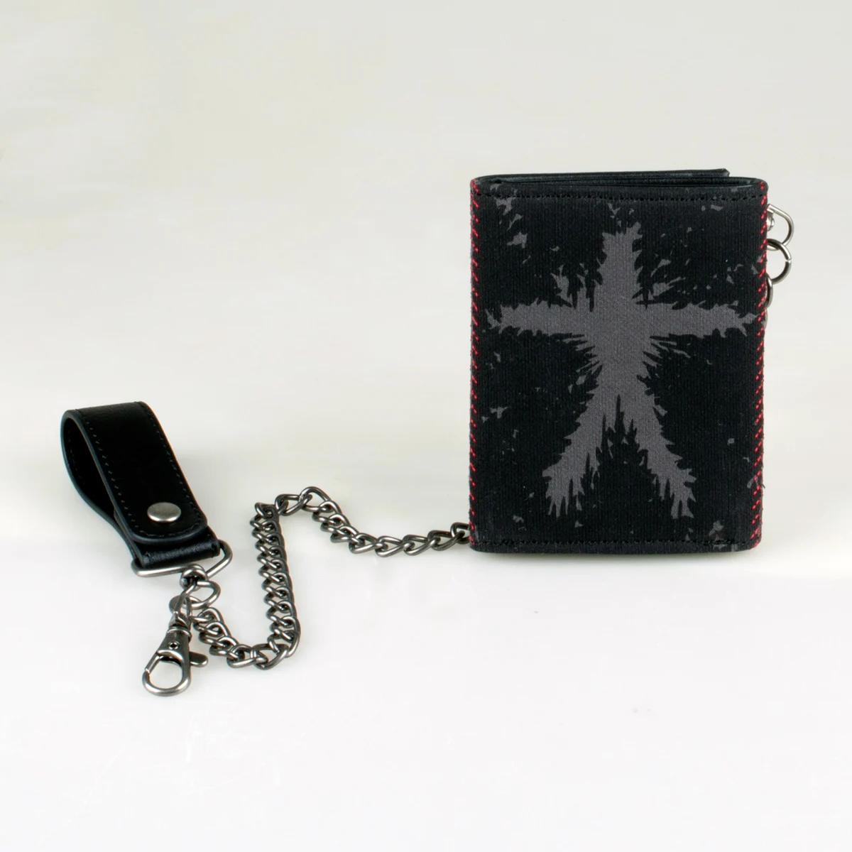 High-Quality Printed Triple-Fold Chain Wallet Fashionable Card Holder with ID Window